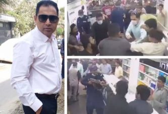 کراچی،پی ٹی آئی رکن قومی اسمبلی کا موبائل مارکیٹ میں جھگڑا، دکاندار کو تھپڑ دے مارا