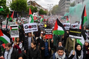دنیا بھر میں فلسطینیوں کے حق میں مظاہروں کا سلسلہ جاری