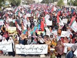 حلقہ بندیوں کے خلاف احتجاج؛ ایم کیو ایم پاکستان، پی ایس پی اور فاروق ستار کا پاور شو