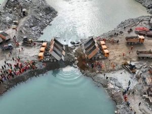 اہم سنگ میل: داسو ہائیڈرو پروجیکٹ کیلئے دریائے سندھ کا رخ موڑ دیا گیا