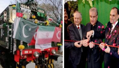 پاکستان، ایران ترکی کے درمیان مال بردار ٹرین کا افتتاح کر دیا گیا