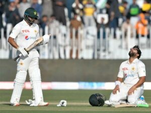 راولپنڈی ٹیسٹ کا پہلا روز پاکستان کے نام،ایک وکٹ پر 245 رنز بنالیے